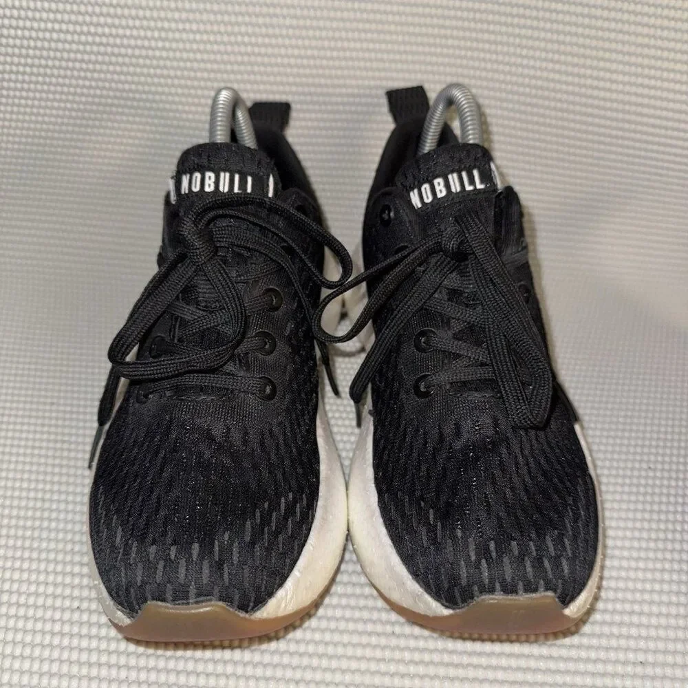 NOBULL JOURNEY Black White Athletic Comfort Running Shoes Sneakers Womens Size 7